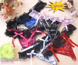 QUẦN LÓT SEXY KHIÊU GỢI - QS129 XANH-HỒNG